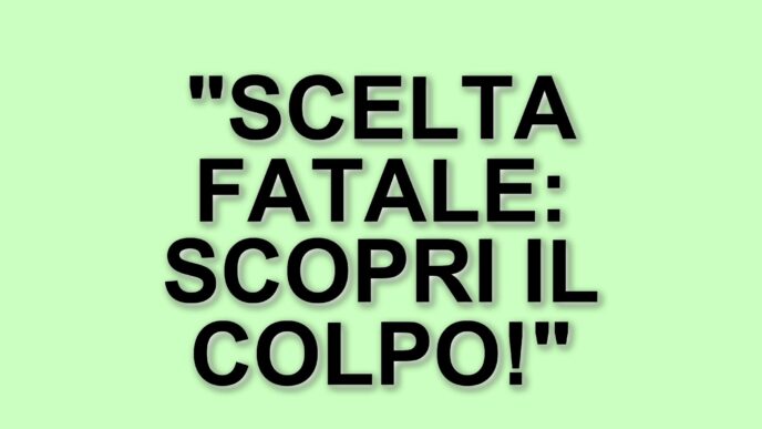 Eleonora e il colpo di scena a Affari Tuoi: una scelta che costa caro