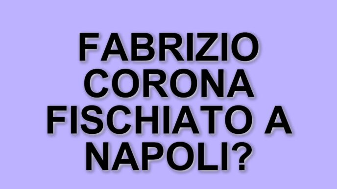 Fabrizio Corona contestato al “Peppy Night” di Napoli: il pubblico fischia per la fake news su Papa Francesco