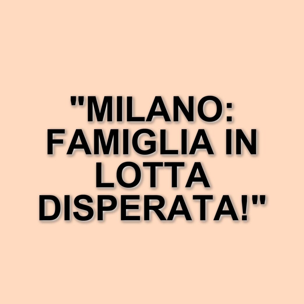 Famiglia a Milano in pericolo di sfratto: la lotta per la casa continua