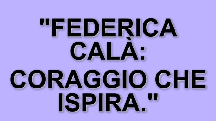 Federica Calà: il coraggio di una giovane guerriera e il suo impatto sulla lotta contro la Smard 1