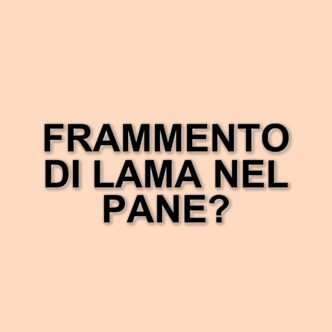 Frammento di lama nel pane della mensa scolastica: allerta a Padova