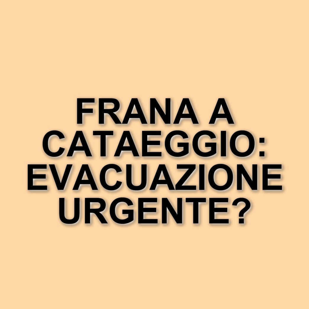 Frana a Cataeggio: evacuate 80 persone e chiuse le scuole per allerta in Valtellina