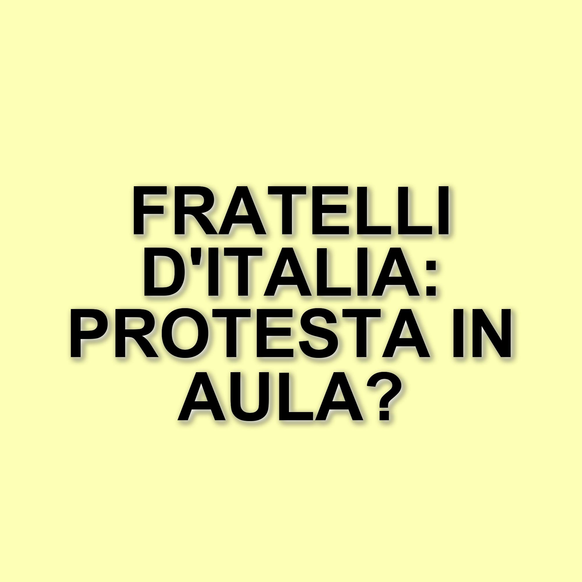 Fratelli d'Italia protesta in aula contro i fondi spesi per la manifestazione per l'Europa