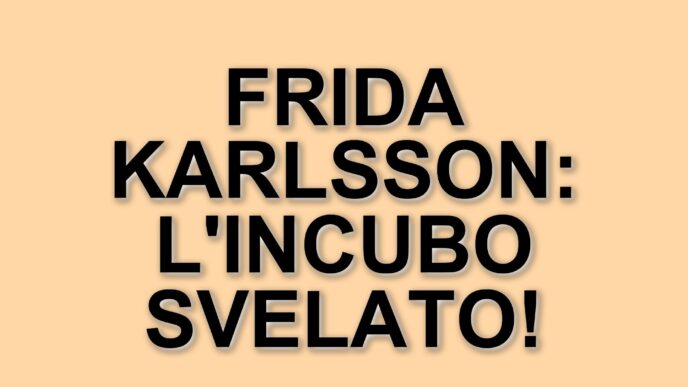 Frida Karlsson e lo stalker: l'incubo di una campionessa svedese