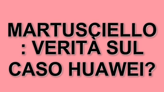 Fulvio Martusciello chiarisce la sua posizione dopo l'inchiesta belga sul caso Huawey