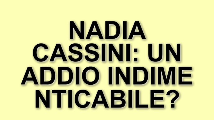 Funerali di Nadia Cassini a Melito Porto Salvo: l'addio a un'icona del cinema italiano
