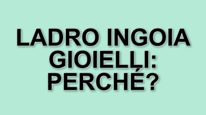 Furto audace da Tiffany: ladro ingoia gioielli per sfuggire alla cattura e finisce in ospedale