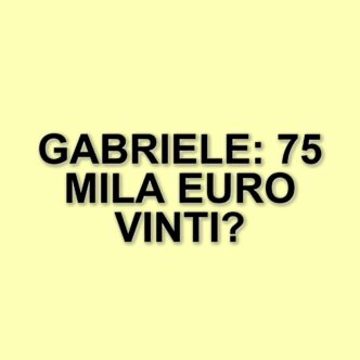 Gabriele trionfa a L’Eredità: il campione porta a casa 75 mila euro