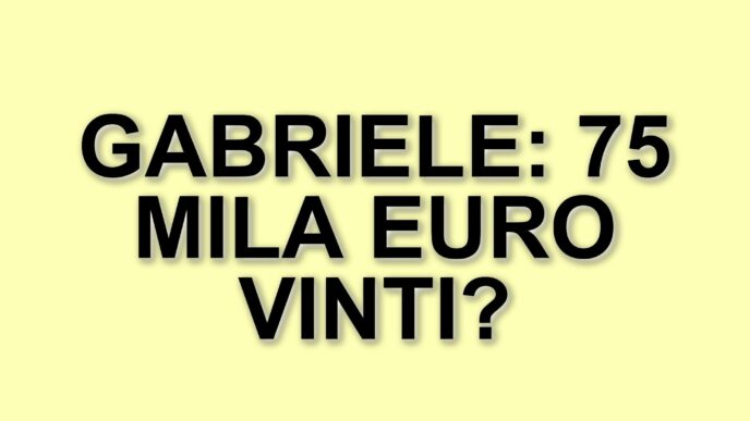 Gabriele trionfa a L’Eredità: il campione porta a casa 75 mila euro