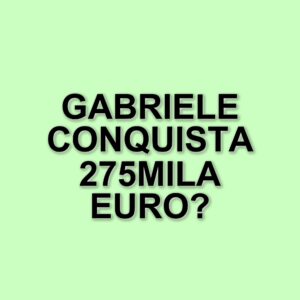 Gabriele trionfa a L'Eredità: vinti 200mila euro nella puntata di ieri