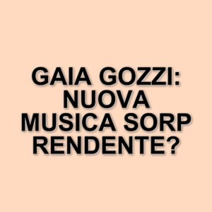Gaia Gozzi: la cantante di Amici 19 parla della sua nuova musica e della fluidità della sua identità