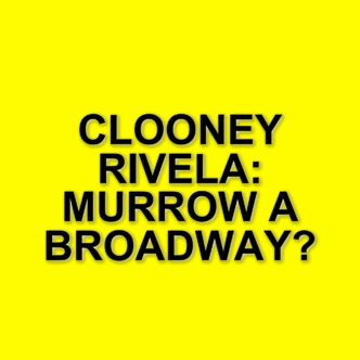 George Clooney si prepara per il debutto a Broadway con "Good Night, and Good Luck"
