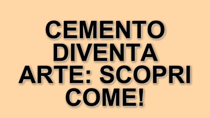 Il cemento diventa ecosostenibile: l'innovazione di Gianluca Rona per il Giardino delle Idee