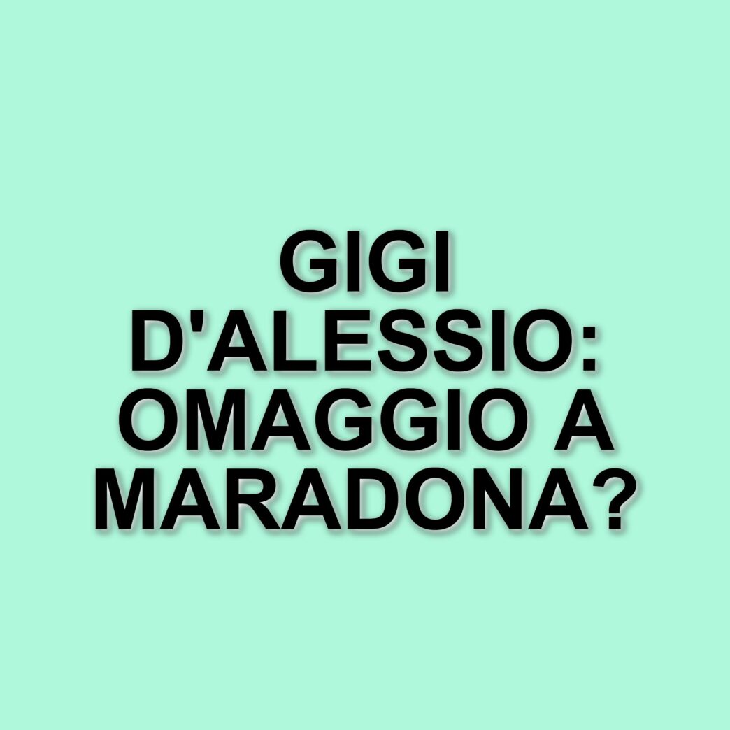 Gigi D'Alessio ricorda Diego Maradona e annuncia nuovi concerti a Napoli