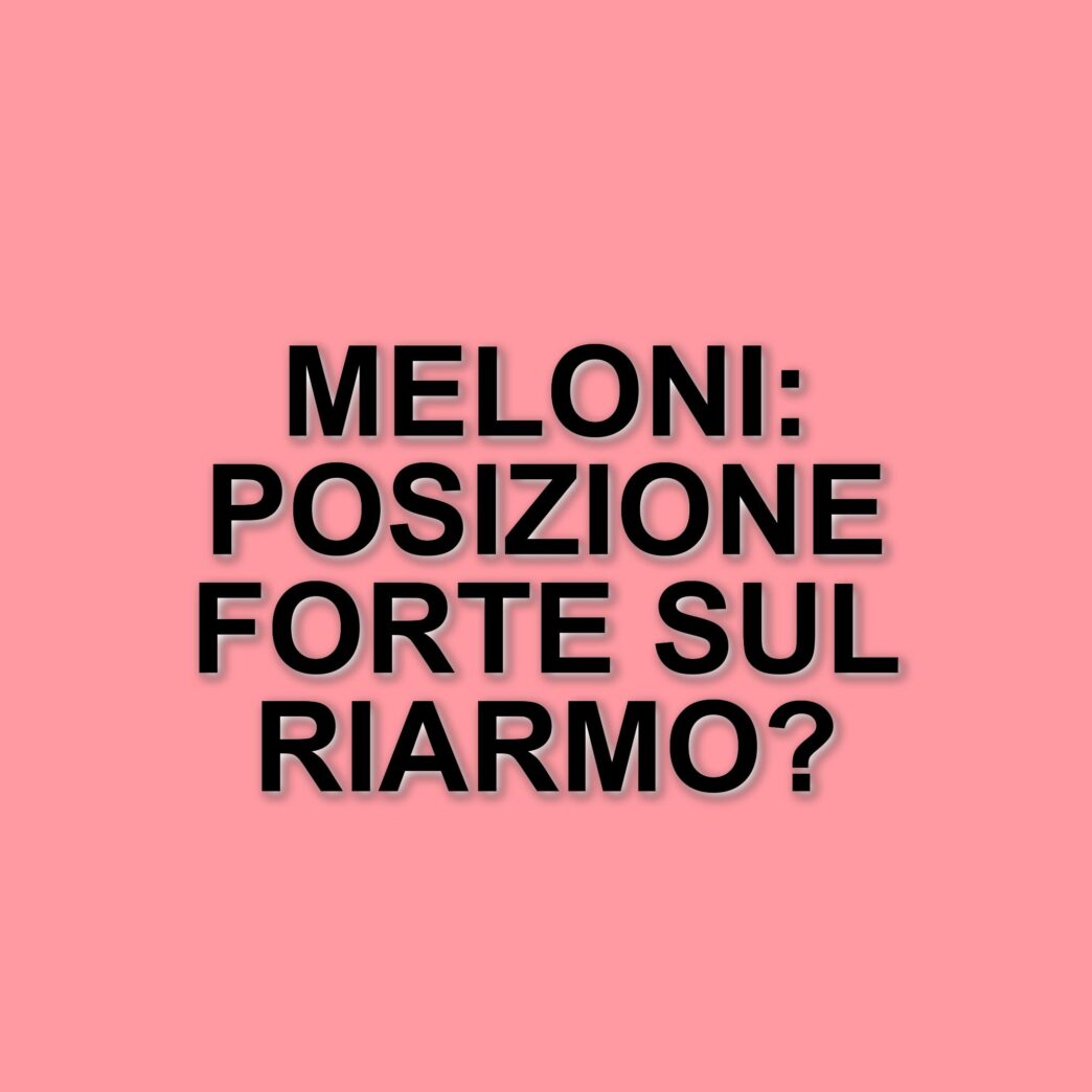 Giorgia Meloni difende le sue posizioni sul Manifesto di Ventotene e il piano di riarmo europeo
