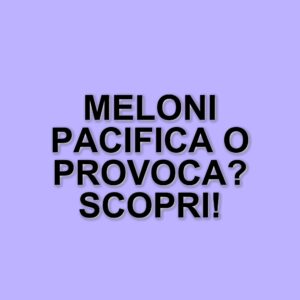 Giorgia Meloni e la questione dei dazi americani: un approccio di pacificazione