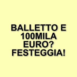 Giuseppe ed Eleonora festeggiano una vittoria da 100mila euro ad Affari Tuoi