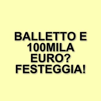 Giuseppe ed Eleonora festeggiano una vittoria da 100mila euro ad Affari Tuoi