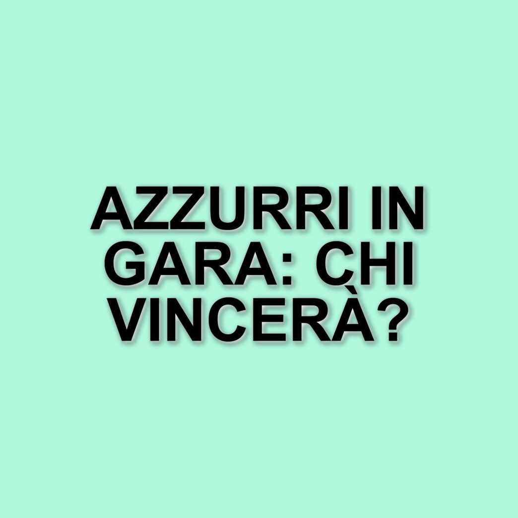 Gli azzurri in gara: orari e protagonisti della seconda giornata di competizioni