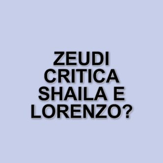 Grande Fratello: Zeudi Di Palma critica Shaila e Lorenzo per il loro comportamento strategico