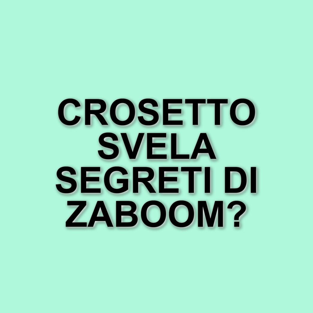 Guido Crosetto racconta la sua esperienza con la cooperativa Zaboom e gli artisti alternativi