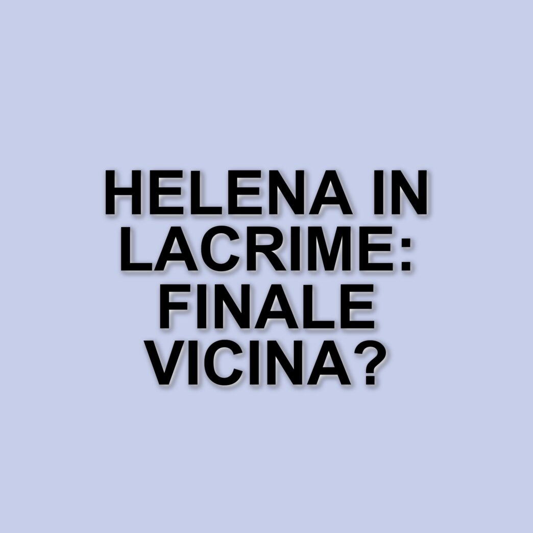 Helena Prestes in lacrime al Grande Fratello: il video che commuove il web