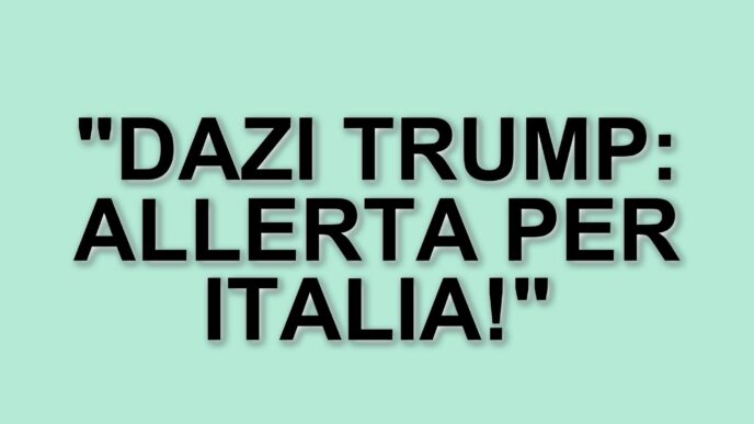 I dazi di Trump e il loro impatto sull'economia italiana: l'allerta dell'Ocse