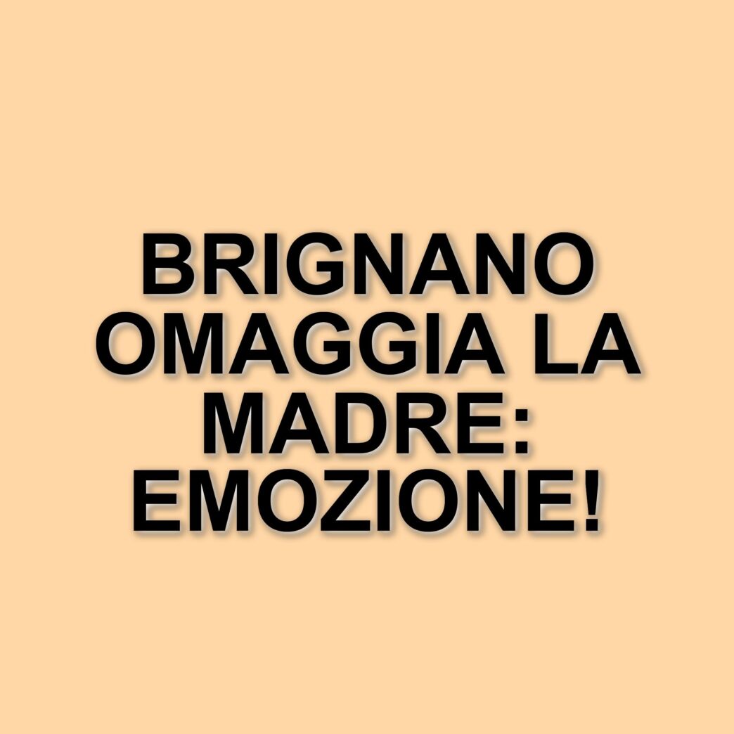 Enrico Brignano onora la madre sul palco di Catania, nonostante il dolore della perdita