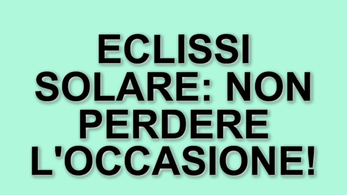 Eclissi solare parziale del 29 marzo: visibilità e sicurezza per gli osservatori in Italia