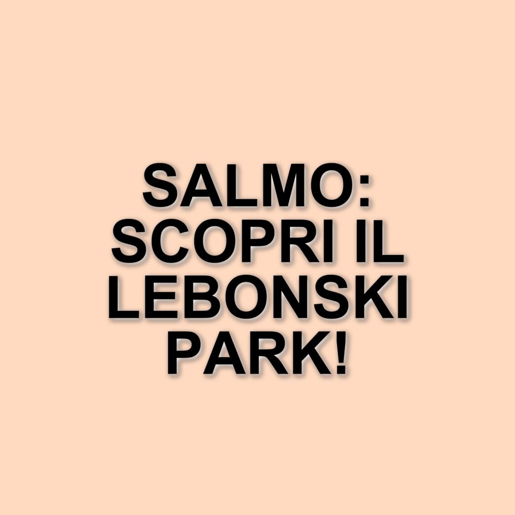 Salmo presenta Lebonski Park: un evento unico tra musica e spettacolo visivo