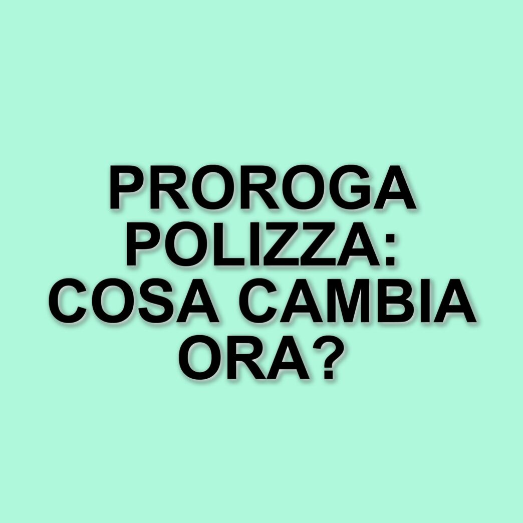 Proroga della polizza catastrofale: le nuove scadenze per le PMI italiane