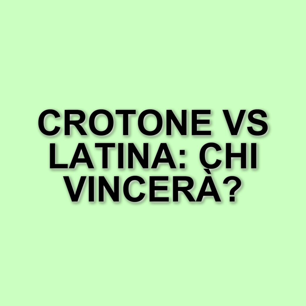 Crotone e Latina si sfidano: obiettivi di classifica in gioco nella diretta di sabato