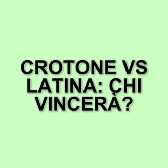 Crotone e Latina si sfidano: obiettivi di classifica in gioco nella diretta di sabato