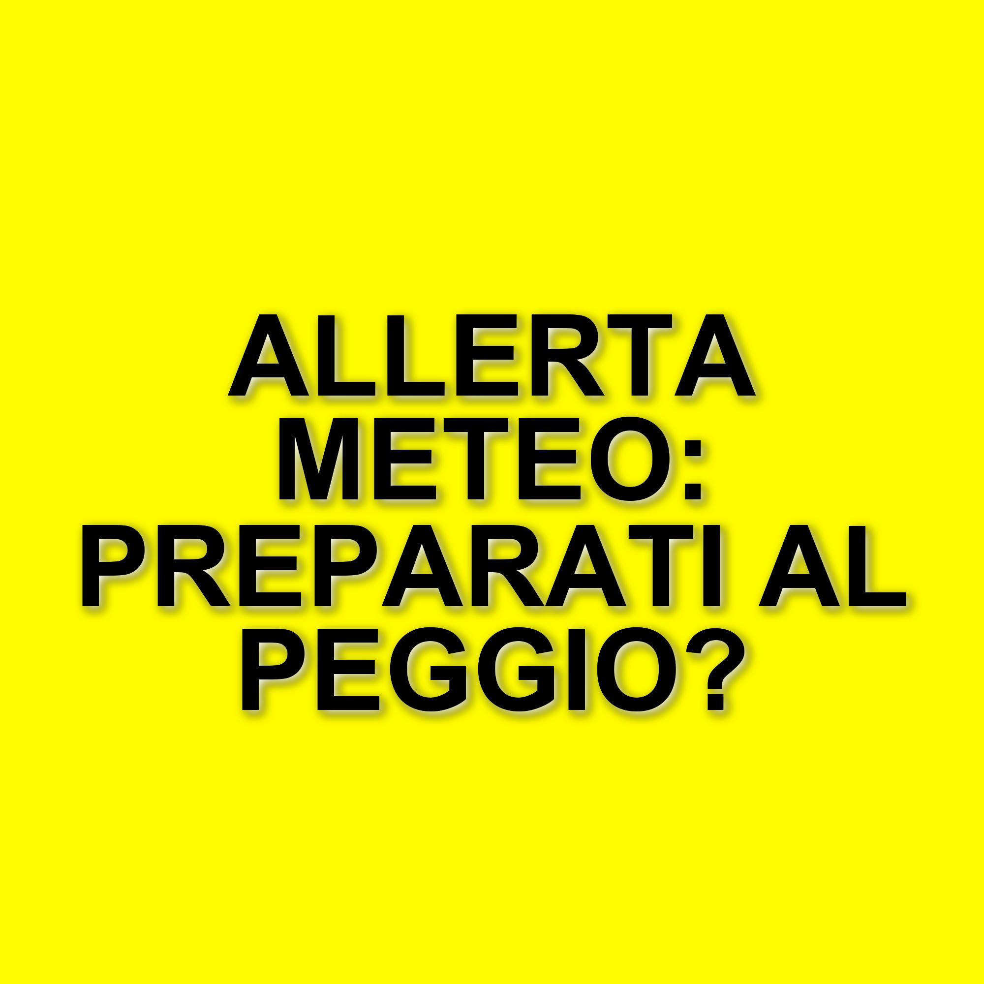 Allerta meteo gialla per forti temporali e rischio grandinate al Centro-Sud