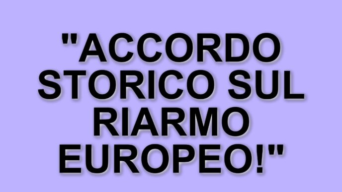 Il Partito Democratico raggiunge un accordo sulla revisione del piano di riarmo europeo