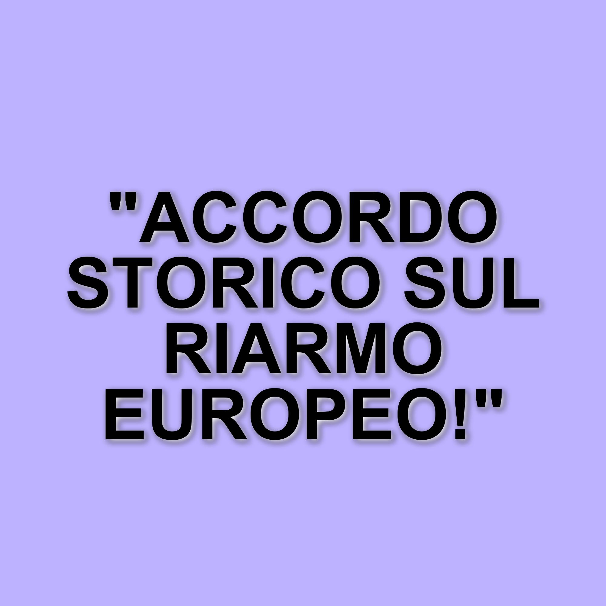 Il Partito Democratico raggiunge un accordo sulla revisione del piano di riarmo europeo