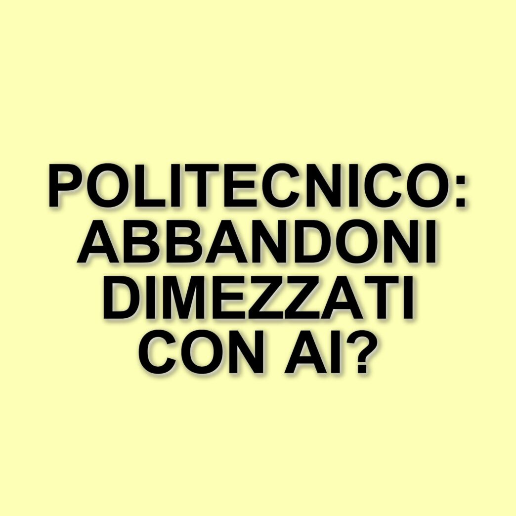 Il Politecnico di Milano riduce il tasso di abbandono universitario grazie all'intelligenza artificiale