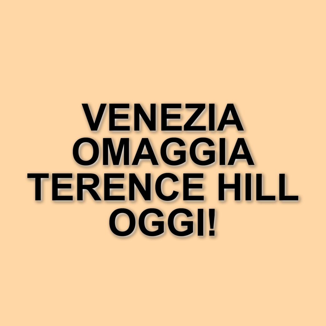 Venezia celebra Terence Hill: un compleanno speciale e un premio in campo