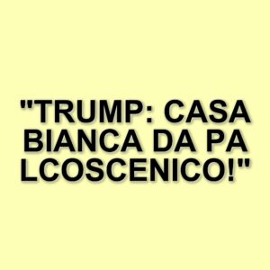 Il barocco di Trump: la Casa Bianca si trasforma in un palcoscenico di ostentazione
