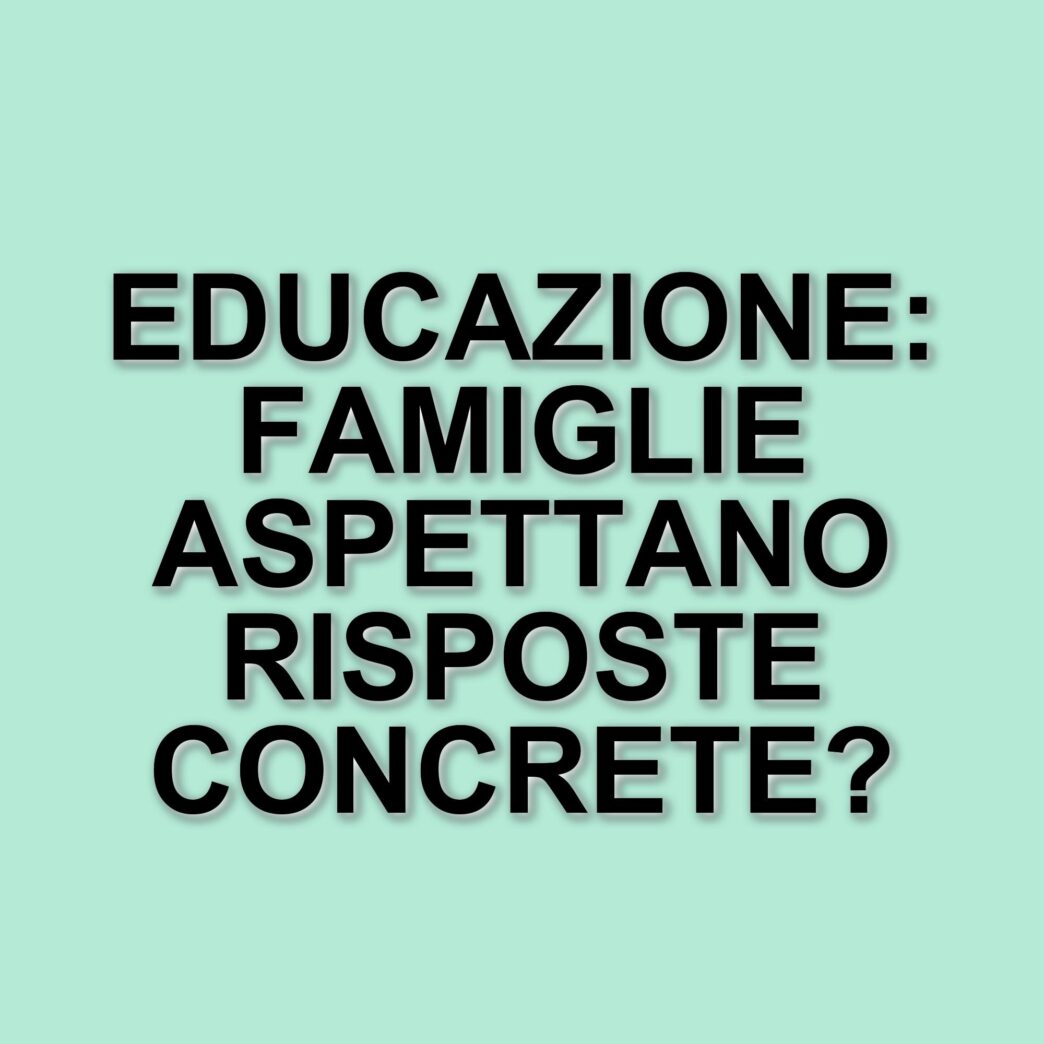 Il diritto all'educazione in Italia: famiglie in attesa di supporto concreto