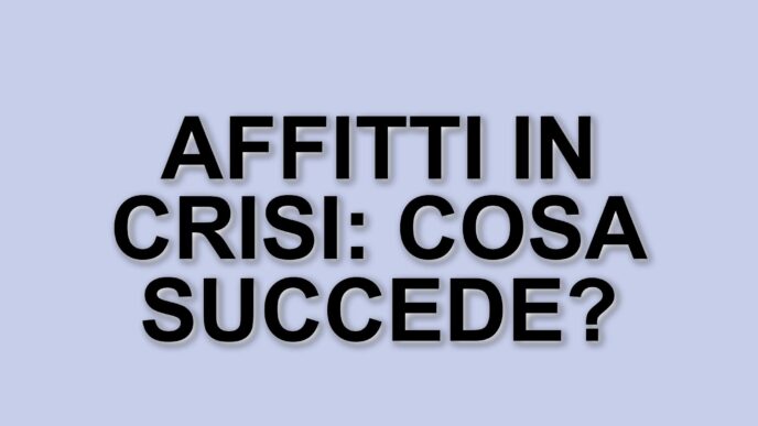 Affitti in Italia: Solo il 48% delle abitazioni in affitto è accessibile per le famiglie