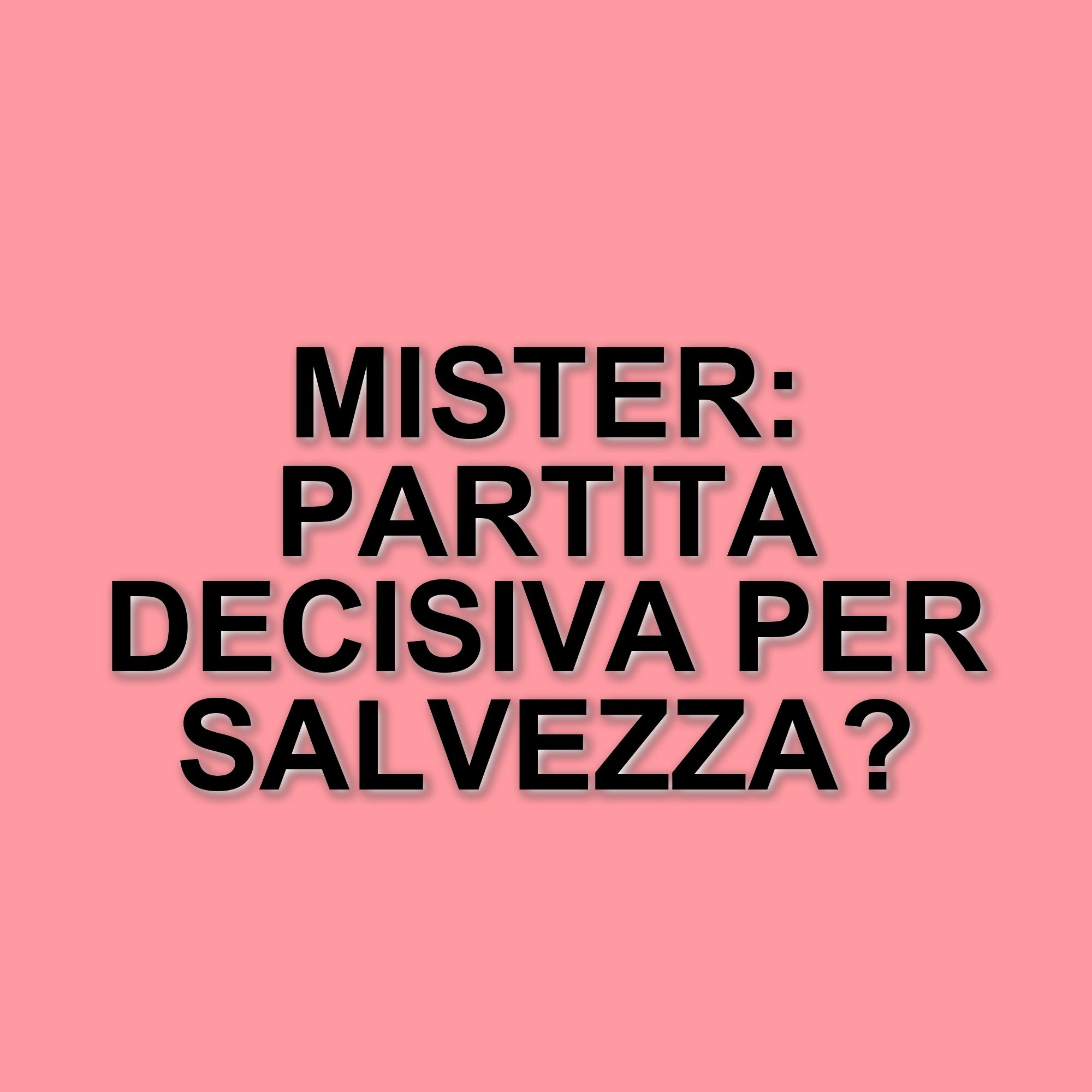 Verso la salvezza: le dichiarazioni del mister prima della partita cruciale