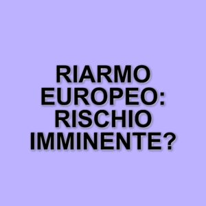 Il professor Orsini analizza il riarmo dell'Unione Europea e i rischi della guerra in Ucraina