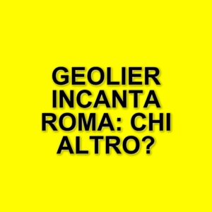Concerti e sorprese: Geolier incanta Roma con ospiti speciali al Palazzo dello Sport
