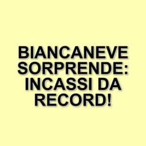 Biancaneve conquista il pubblico italiano, mentre Silvio Soldini debutta con Le assaggiatrici