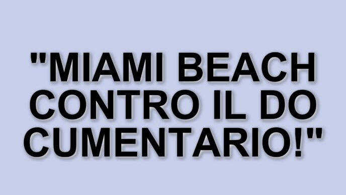 Il sindaco di Miami Beach minaccia O Cinema per la proiezione del documentario "No Other Land"