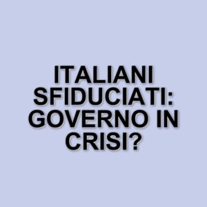Gli italiani e la guerra: un sondaggio rivela sfiducia e divisioni politiche