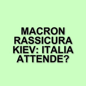 Nuove misure di sicurezza per Kiev: la forza di rassicurazione franco-britannica