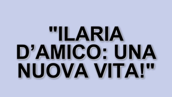 Ilaria D’Amico si racconta: amore, lutto e una nuova direzione professionale
