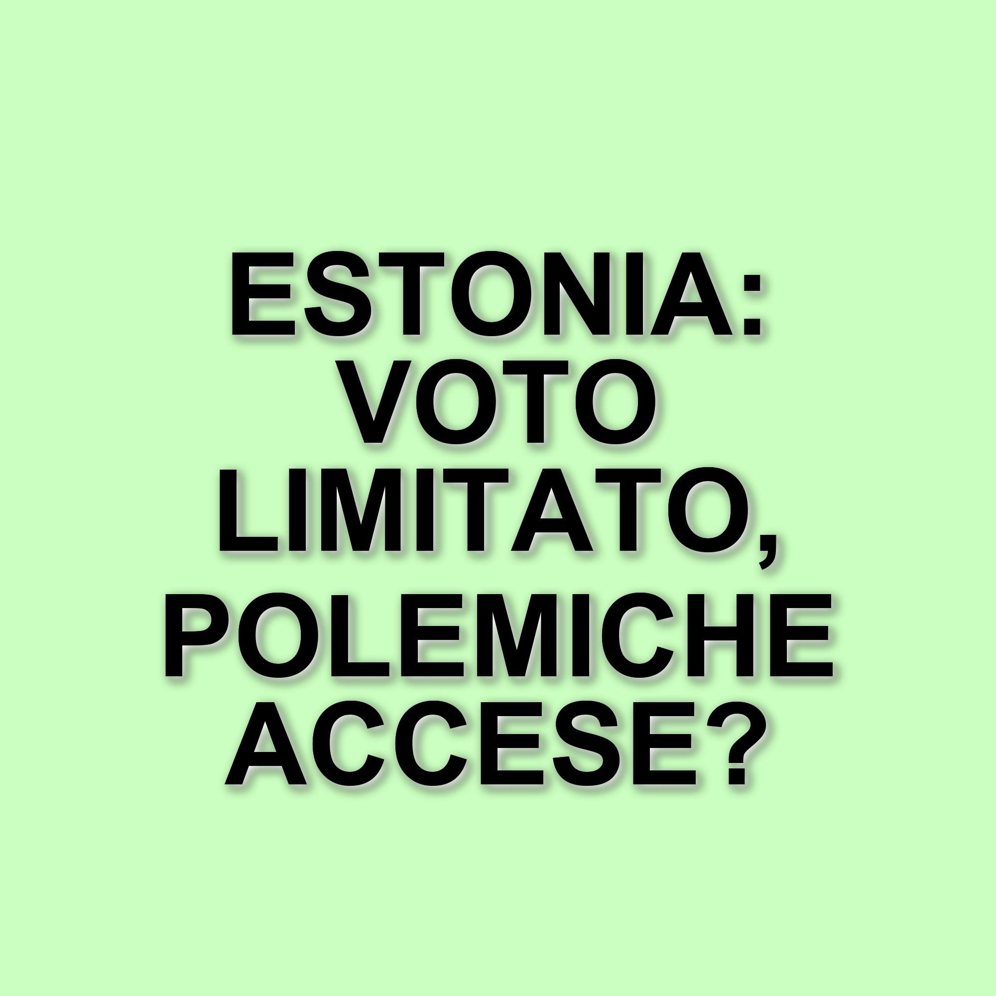 Estonia approva legge che limita il diritto di voto per i residenti extracomunitari: focus sulla minoranza russa